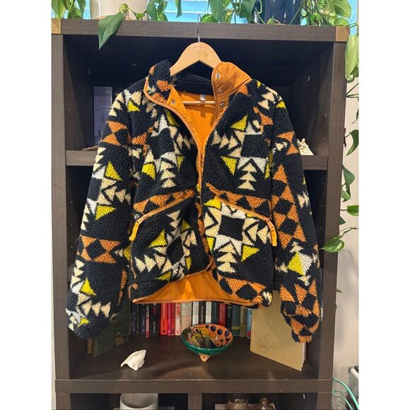 Free People Rocky Ridge Hit The Slopes Jacket In Night Sky Combo Size Small - Picture 5 of 10